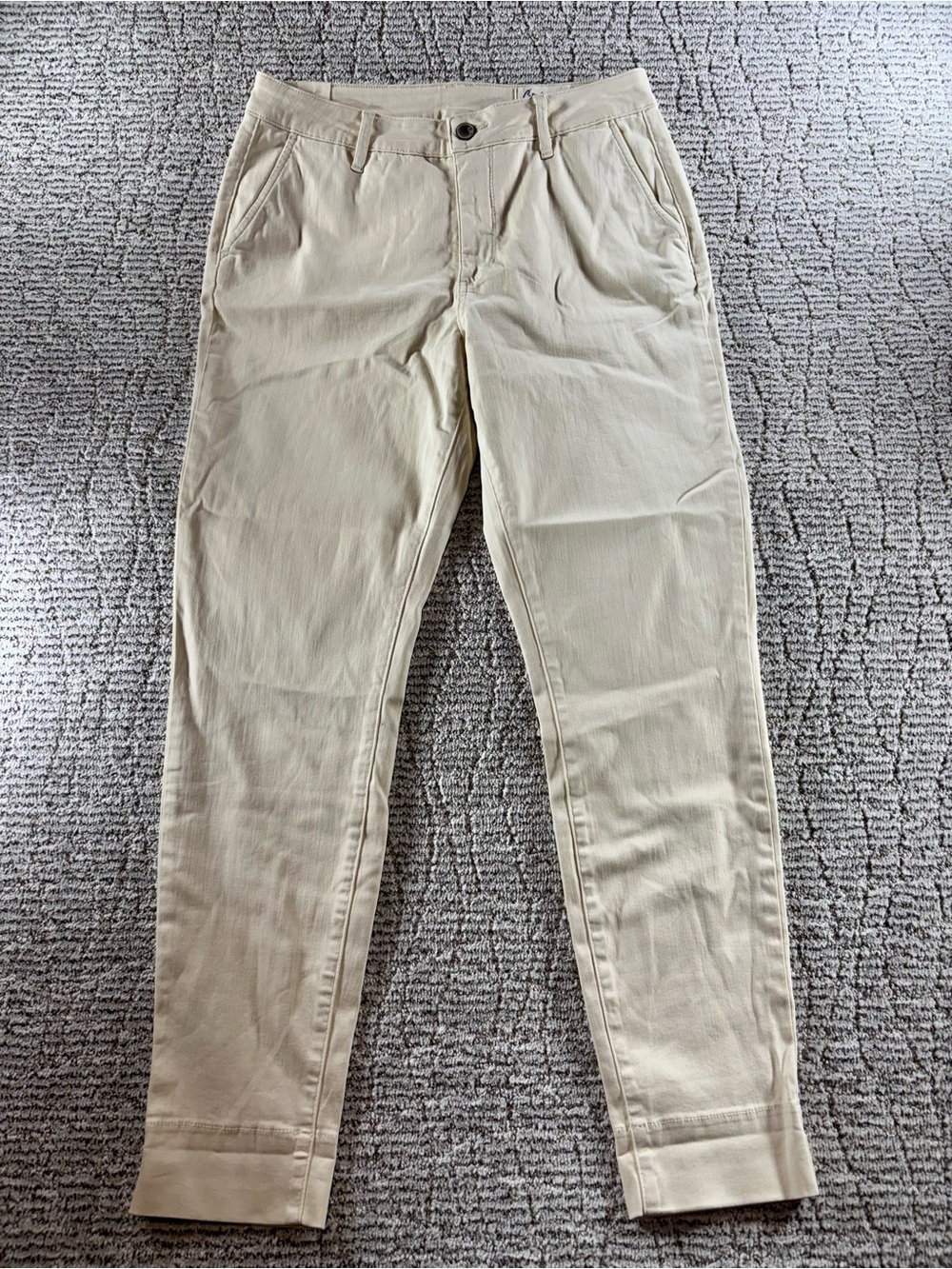NEW Cosmic Blue Love by Pistola Women’s Size 30 Oatmilk Ankle Skinny Trousers